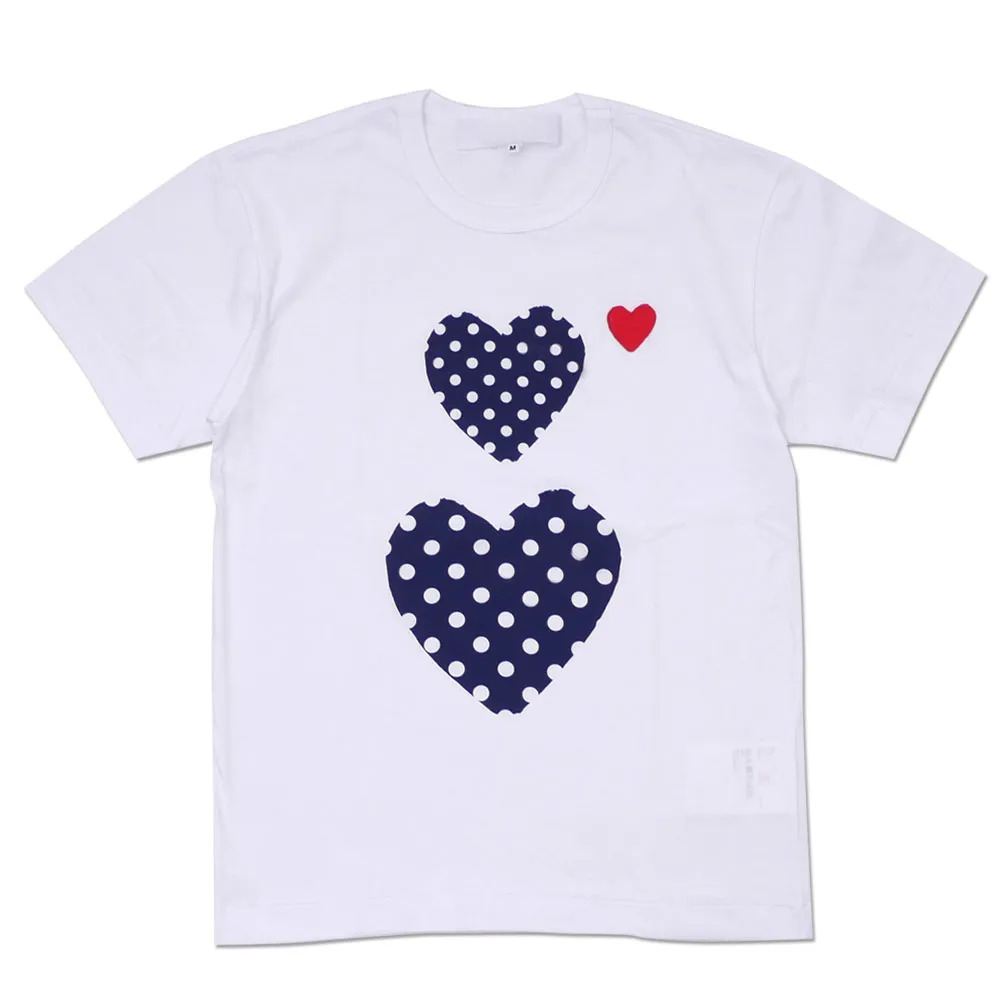 Famosa camiseta de designer vermelha amor ouve camisetas masculas moda feminina peça casal camiseta casual manga curta camisetas de verão tampas de streetwear