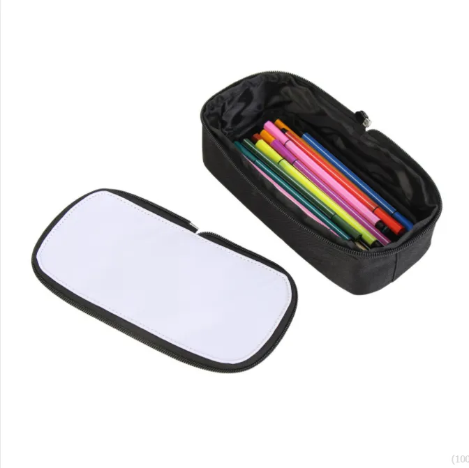 100 peças Blank Sublimation Print Lápis Saco de Lápis Pressione Imprimir Make Up Bag Other Impressor Supplies