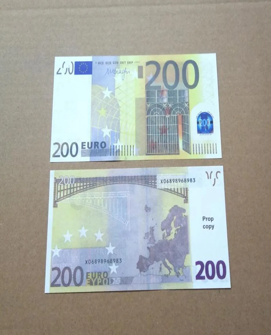 Nuovo FACE Money Banknote Party 10 20 50 100 200 dollari US Euro Puntelli di barrate realistici Copia 666015399xmc