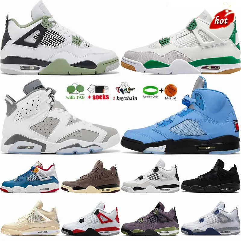 2023 J4 Pine Green 4 Basketball Shoes For Men Women Jumpman 4s Military