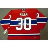 Wholesale Mens Chris Nilan 1986 Ccm Away Cheap Retro Hockey Jersey