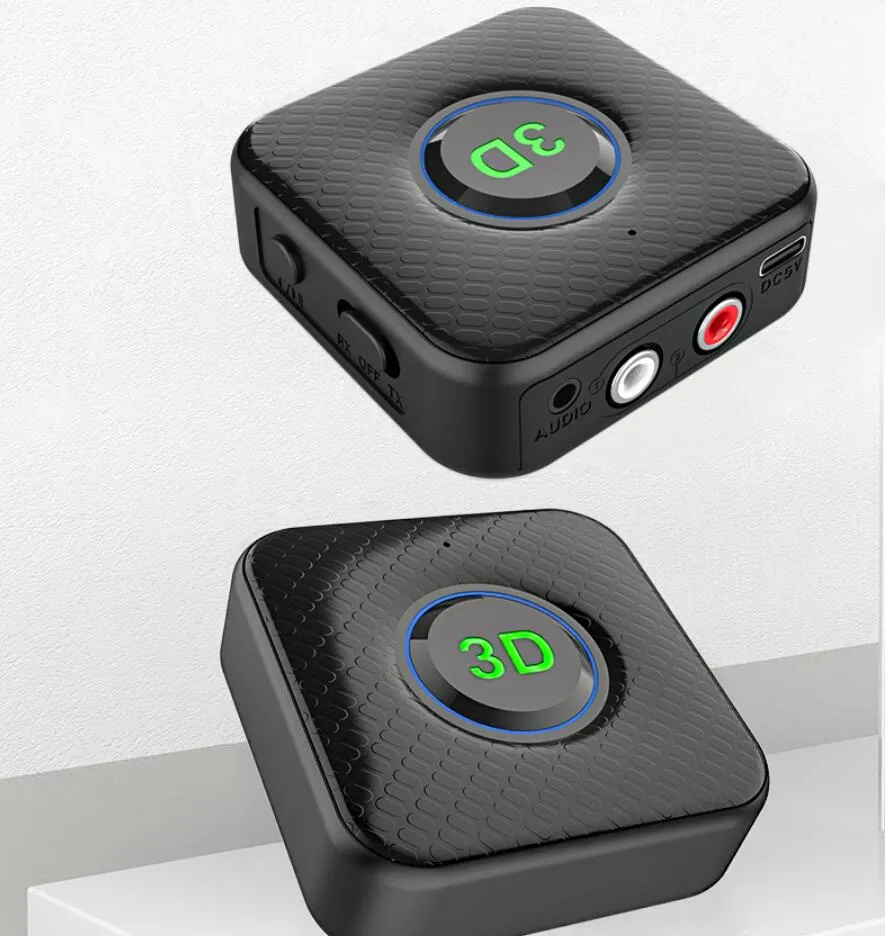 Adattatore Bluetooth Audio Trasmettitore E Ricevitore Bluetooth 5.0 Per TV, Auto, Casa - Con Ingressi AUX E USB USB GPS - Foto 8