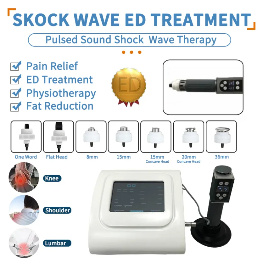 Godkvalitet Vinster låg intensitet Portable Shock Wave Therapy Equipment Shockwave Machine för ED erektil dysfunktionsbehandlingar