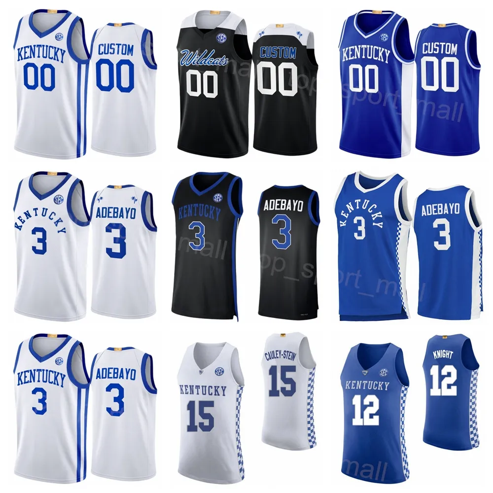 Maglia da basket Kentucky Wildcats College 3 Bam Adebayo 15 Willie Cauley-Stein 12 Brandon Knight 4 Hamidou Diallo 21 Tayshaun Prince 3 Tyler Ulis University NCAA