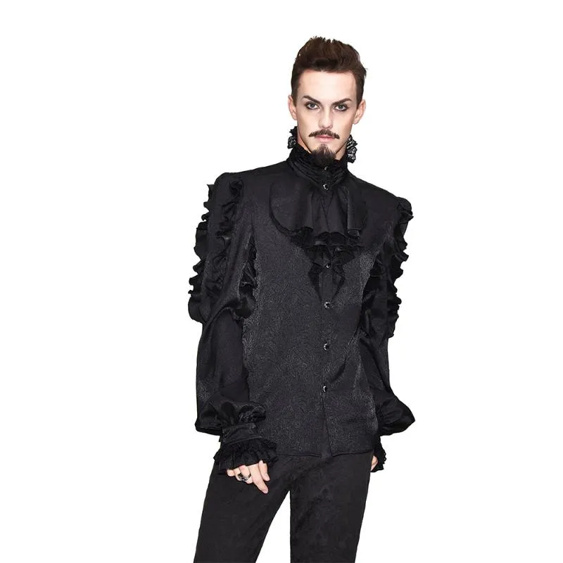 Men's Steampunk Victorian Shirt - Vintage Gothic Tuxedo Dress Shirt, Long Sleeve, Luxury Court Pattern, Retro Black White Collar from Dhgate Men's Dress Shirts - price 109.5 Men's Steampunk Victorian Shirt - Vintage Gothic Tuxedo Dress Shirt, Long Sleeve, Luxury Court Pattern, Retro Black White Collar from Dhgate Men's Dress Shirts - price 109.5