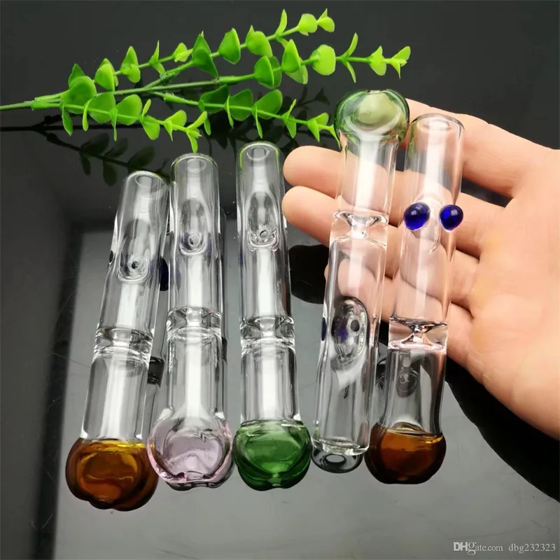 Hookahs Flat mouth filter glass suction nozzle Wholesale Glass bongs Oil Burner Pipes Water Pipe Oil