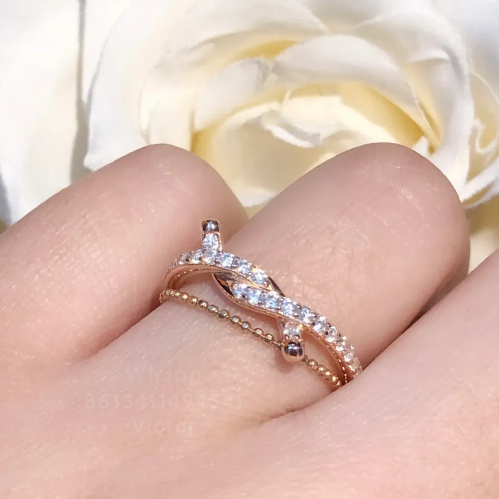 Diamants Legers Pierścień dla kobiet projektantka dla mężczyzny Diamond 925 Srebrny T0P Jakość najwyższej jakości klasycznej jakości moda luksusowa rocznica prezent 009