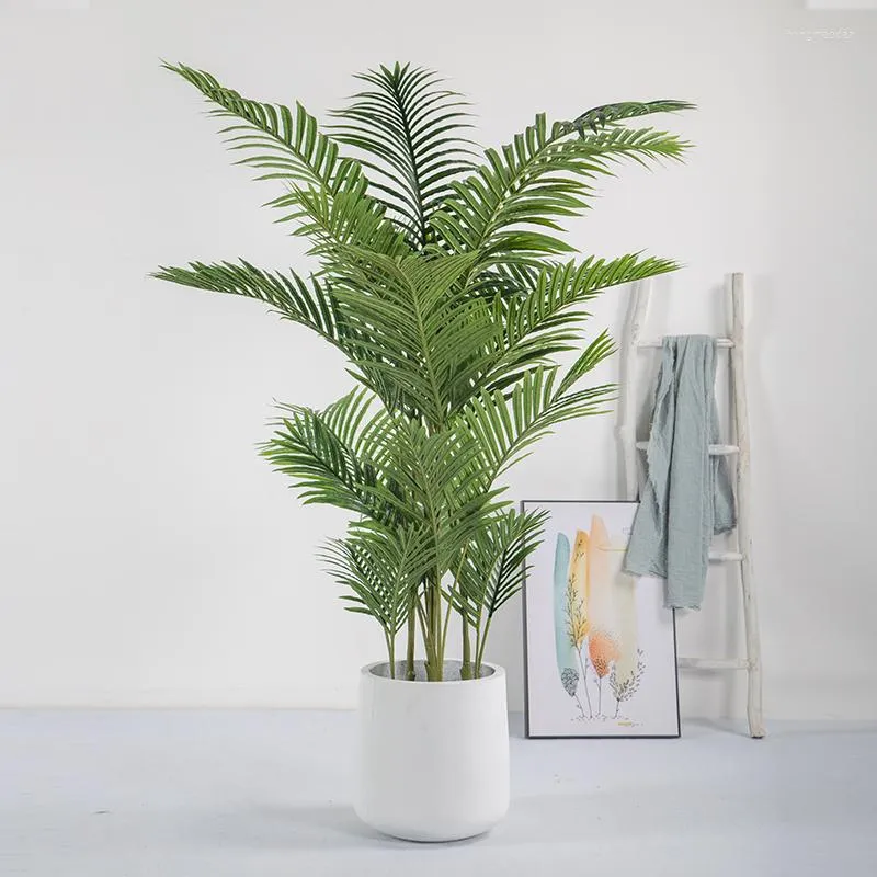 Dekoracyjna symulacja symulacji rośliny areca palmowa podłoga salonu duża doniczkowa bonsai dekoracja sztuczna zieleń