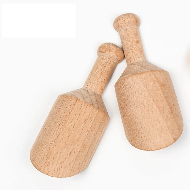 Mini cuillère en bois cuillère à café petite pelle à sel cuillère à sel de bain cuillères à lait en poudre cuillères à condiments en bois cuillère à café thé cuillère à sucre dh33