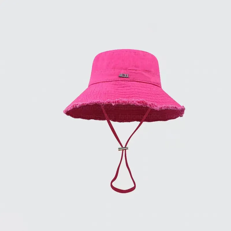 2023 Wide Brim Hats Designer Bucket Hat for Women Frayed Cap Eight Colors to Choose From Fashionbelt006