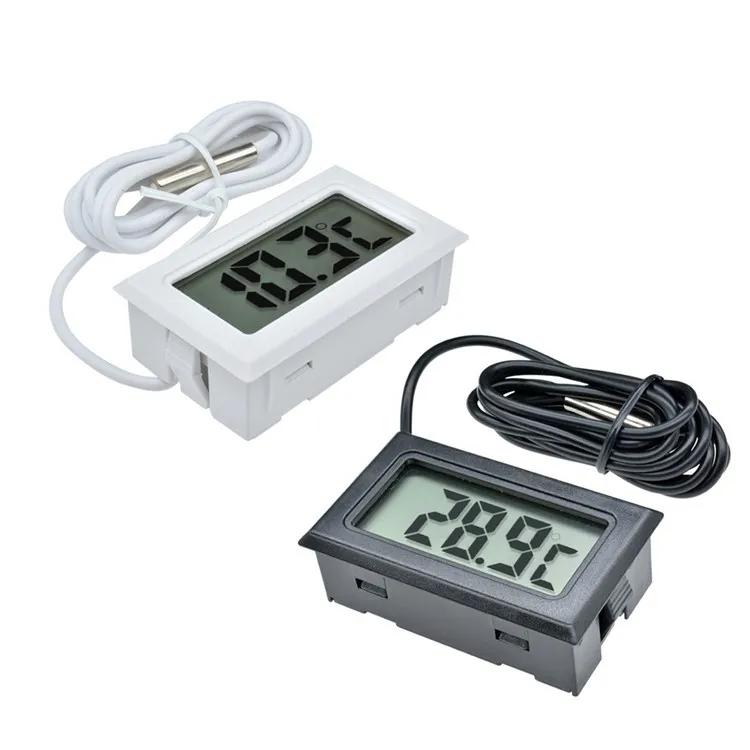 Hanehalkı LCD Mini Dijital Elektronik Termometre Aletleri Sensör Sıcak Test Cihazı Dayanıklı hassas dijital sıcaklık ölçer