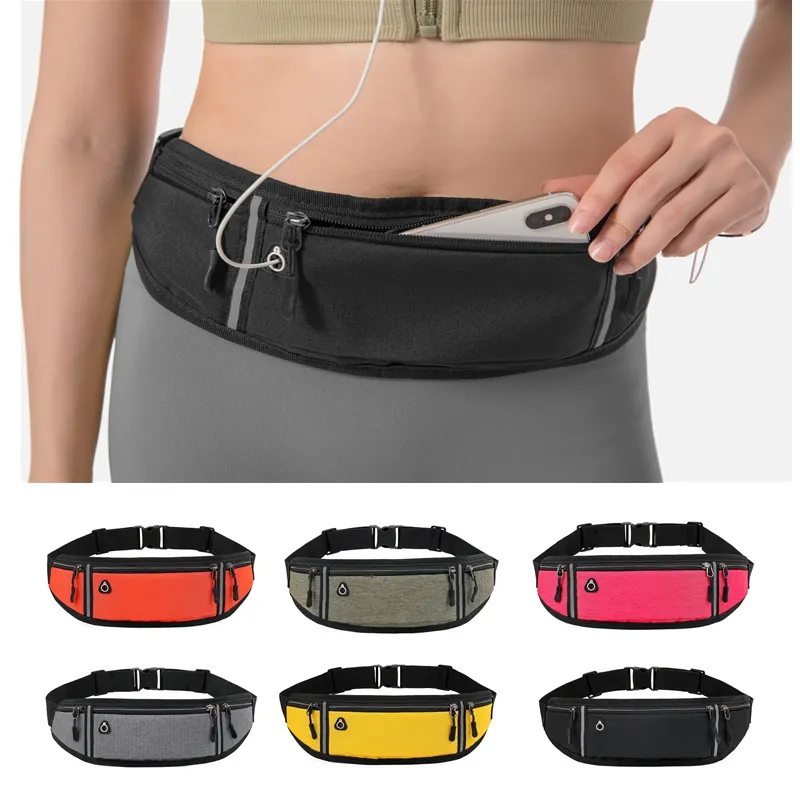 Sac de taille de course professionnel pochette de ceinture de sport étui de téléphone portable hommes femmes pochette cachée sacs de sport de gymnastique ceinture de course sac de taille