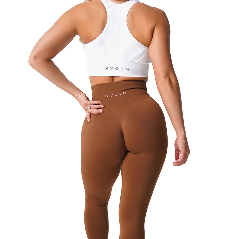 NVGTN High Waisted Yoga Leggings Solid Seamless Design, Soft Workout  Workout Tights For Women For Fitness And Gym Wear, Lycra Spandex Fabric  230321 From Guan07, $17.05