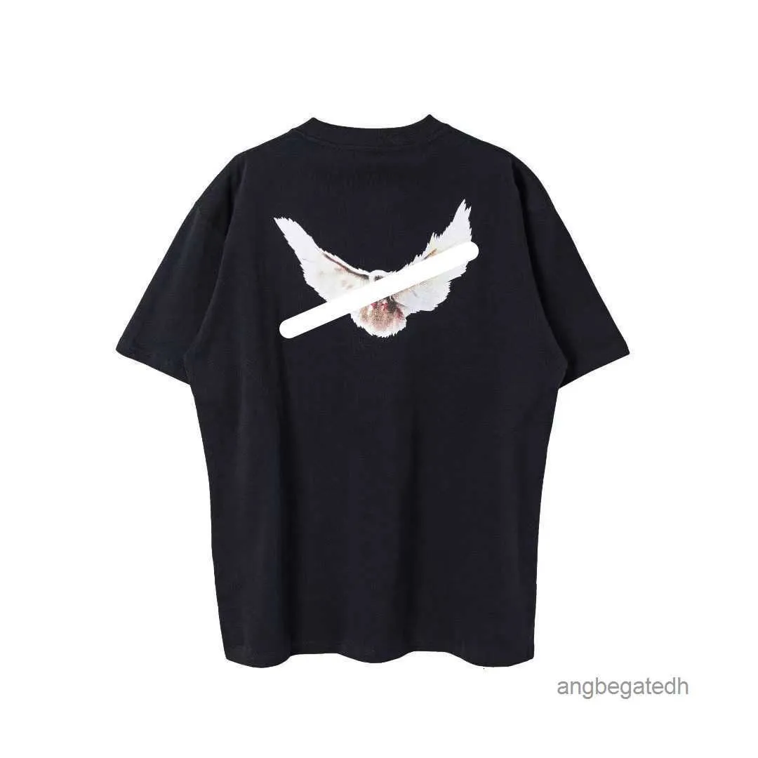 2023 Designer Klassiker Herren T-Shirts Peace Dove Mens Womens Fashion Street T-Shirts Drucktuch machen Handwerk Kurzarm 4 Jahre