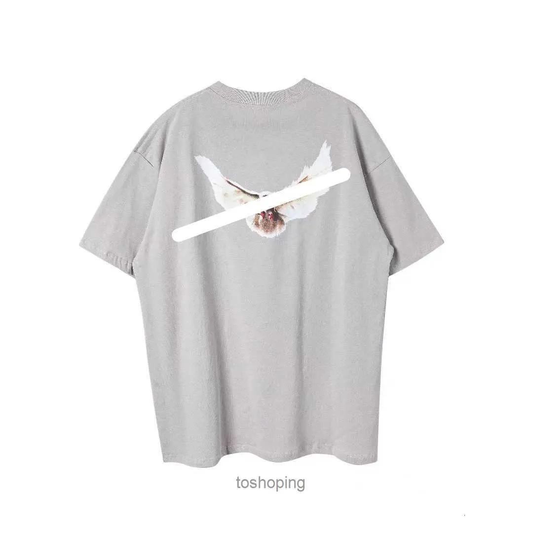 2023 designer kanyes clássico masculino camisetas paz masculina feminina moda high street tshirts pano de impressão Faça artesanato de manga curta s-xl56m8