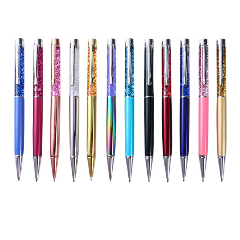 DIY Colors Crystal Diamond Ballpoint Pen Roller Ball Pens for Writing Christmas Gift