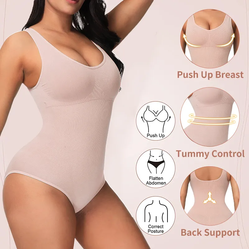 Womens Invisible Body Shaper Seamless Jumpsuit With Tummy Control, Waist  Trainer, And Slimming Belly Faja Shapewear For Weight Loss And Bodysuit  Effect 230321 From Niao02, $12.78