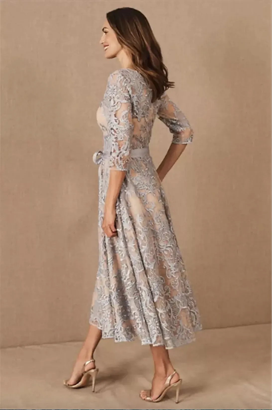 Elegant Mermaid Mother Of The Bride Dresses Jewel Embroidery Half-sleeve Mother Gowns Custom Made Wedding Guest Dresses New Design in hot sales