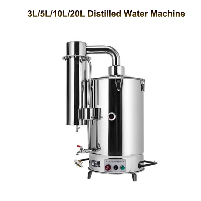 20L Maschine Für Destilliertes Wasser, Elektrischer Wasserdestillierer,  Destillationsausrüstung Für Reines Wasser, Automatische Steuerung Aus  Edelstahl, Verhindert Trockenwasserverbrennung Von 418,4 €