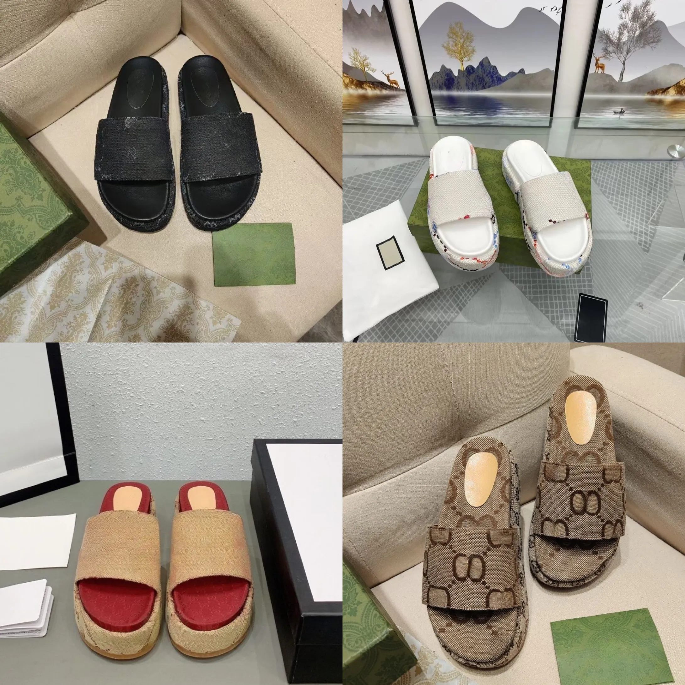 Otwarty płaski letni sandał Grube luksusowe kobiety plażowe nowe buty designerskie sandały sandały swobodny komfort palców butów mody slajdy sandały sandały sandały dla kobiet
