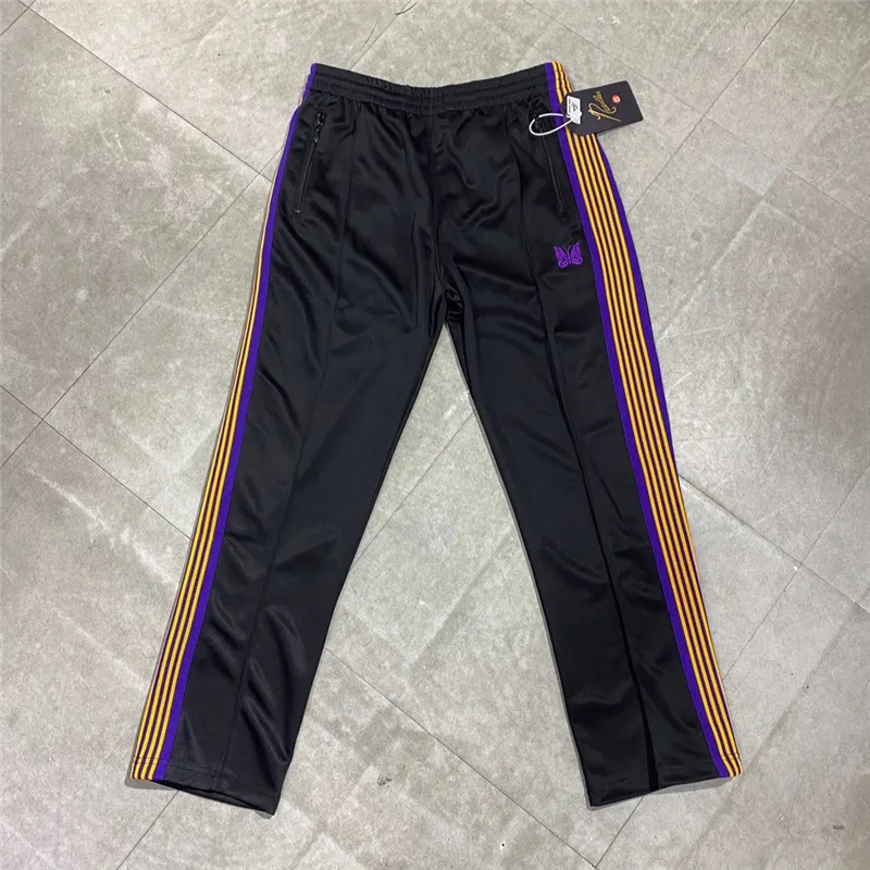 High Quality Embroidered Butterfly Needles Track Pants For High Quality Embroidered Butterfly Needles Track Pants For