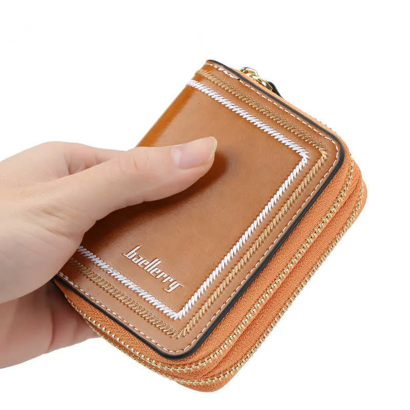 Wallets Women's Wallets Fashion Organ Style Multi-Card Holder Key Cases High Quality Zip Clutches PU Leather Vintage Women's Wallets G230308