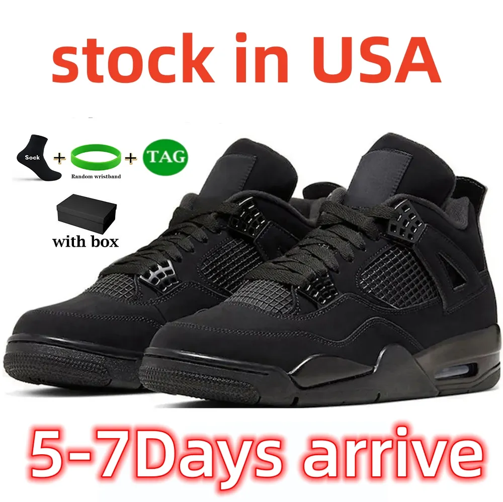 Баскетбольная обувь управляет 4S Sports Sneakers военные черные кошки Sail Red Thunder White Oreo Cactus Jack Blue University Infrared Cool Grey склад США.
