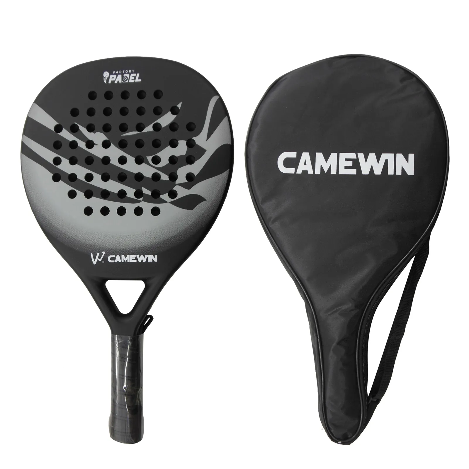 Raquettes de tennis CAMEWIN4013 Raquette de tennis de plage Padel Tennis professionnel en fibre de carbone Soft EVA Face Raquette de tennis Raquette avec housse de sac 230320