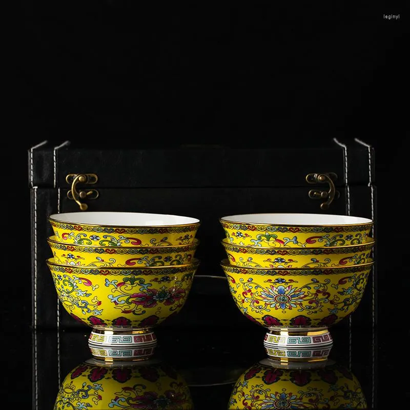 Bowls Jingdezhen الصينية على الطراز الصيني وعاء عظم الجودة عظم العظم الصين الفاخرة المحكمة الخزفية رامين