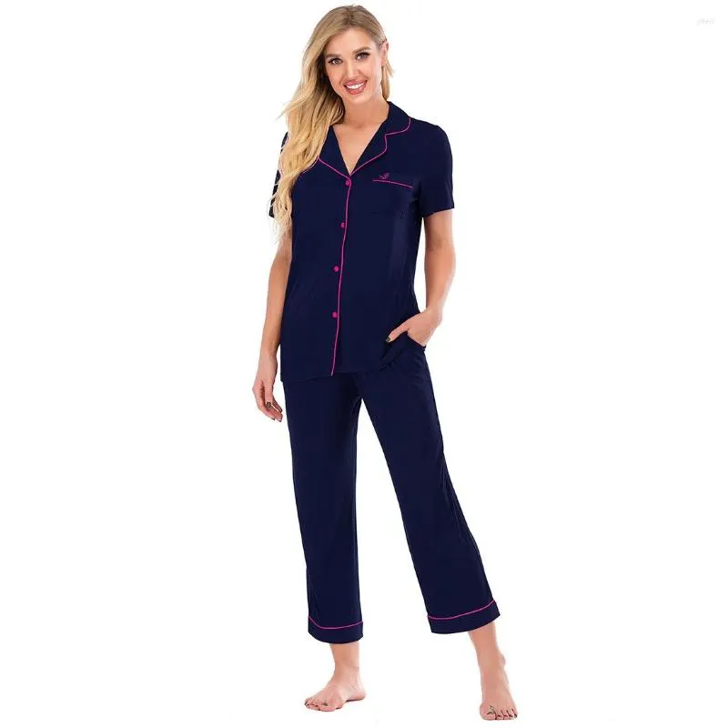 Vêtements de nuit pour femmes ensembles de pyjamas pour femmes grande taille soie élégante femmes pour dame femme maison vêtements été