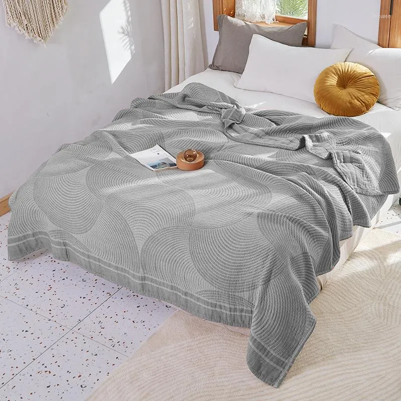 Blankets Summer Cotton Air Condition Room Quilt Super Soft Breathable Thin Throw Sofa Quilts Coverlet Cozy Sleep Bedspread Bedding Blanket