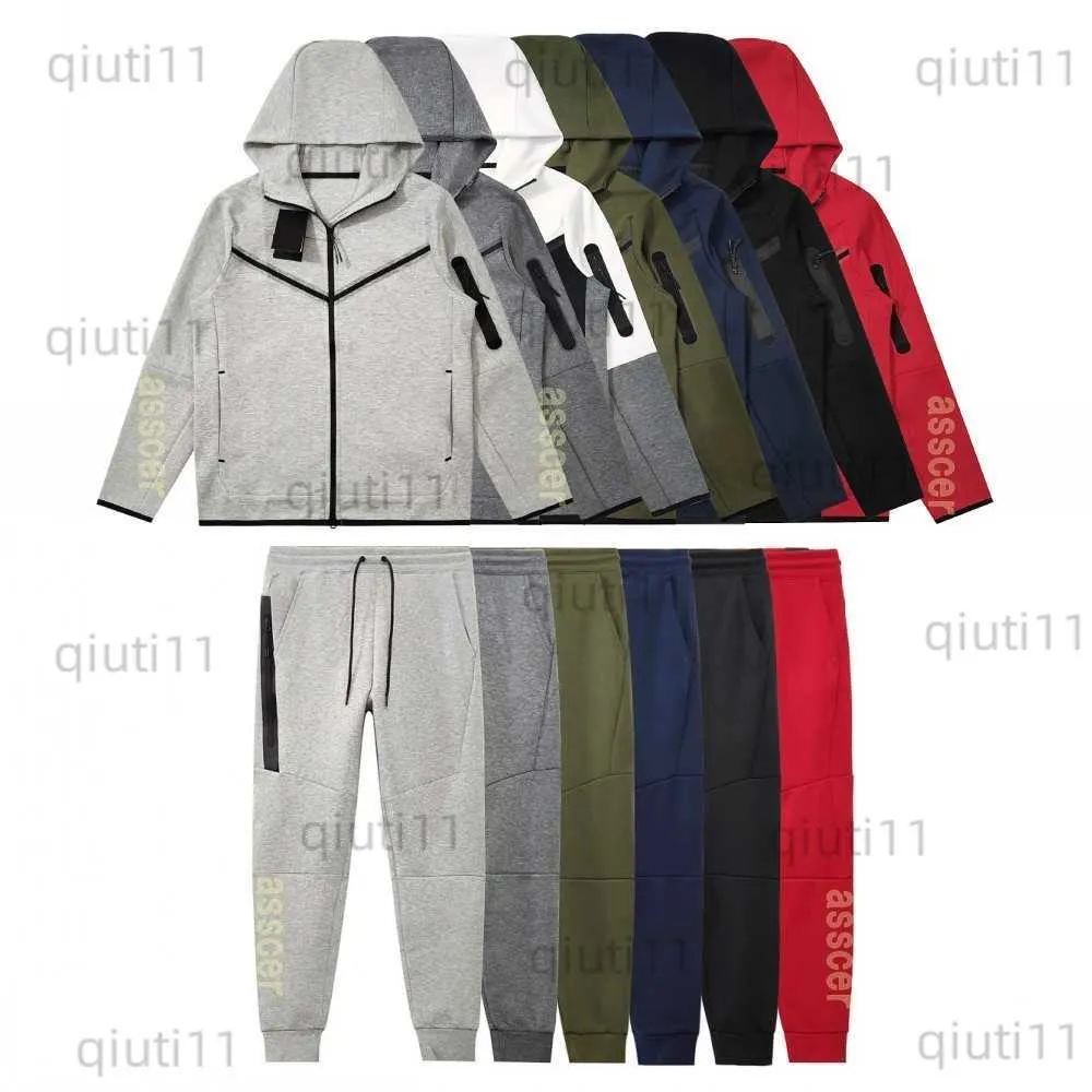 Homens Tracksuits Mens Set Alta Qualidade Tracksuits Designer Jaqueta Moda Homens Mulher Tech Fleece Outerwear Homem Calças Esportivas Corredores Calças Tamanho M-XXL T230321