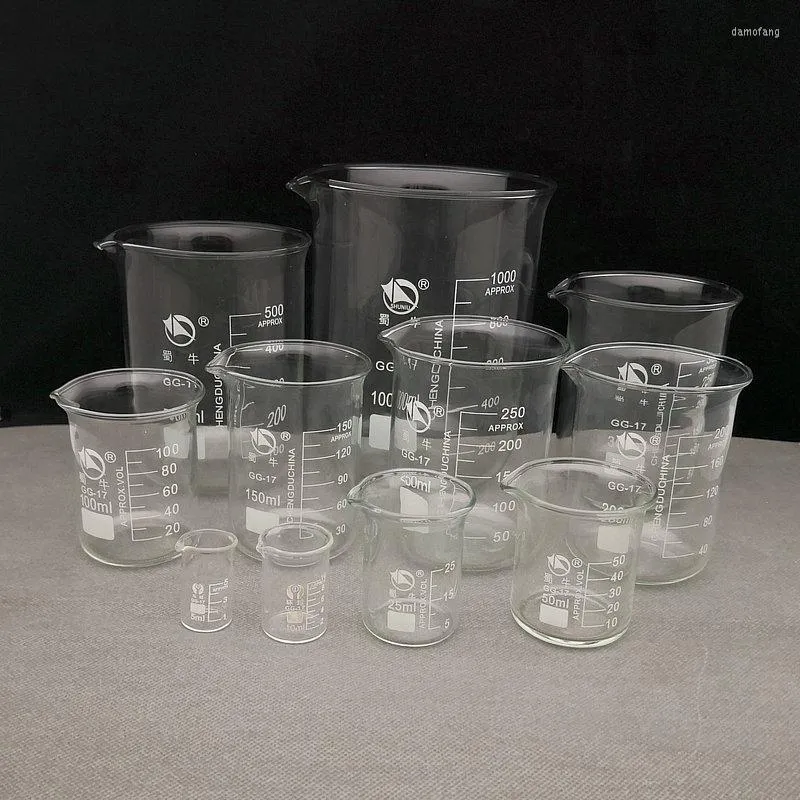 Wholesale Lab Borosilicate Glass Beaker Heat Resistant Scaled Cup