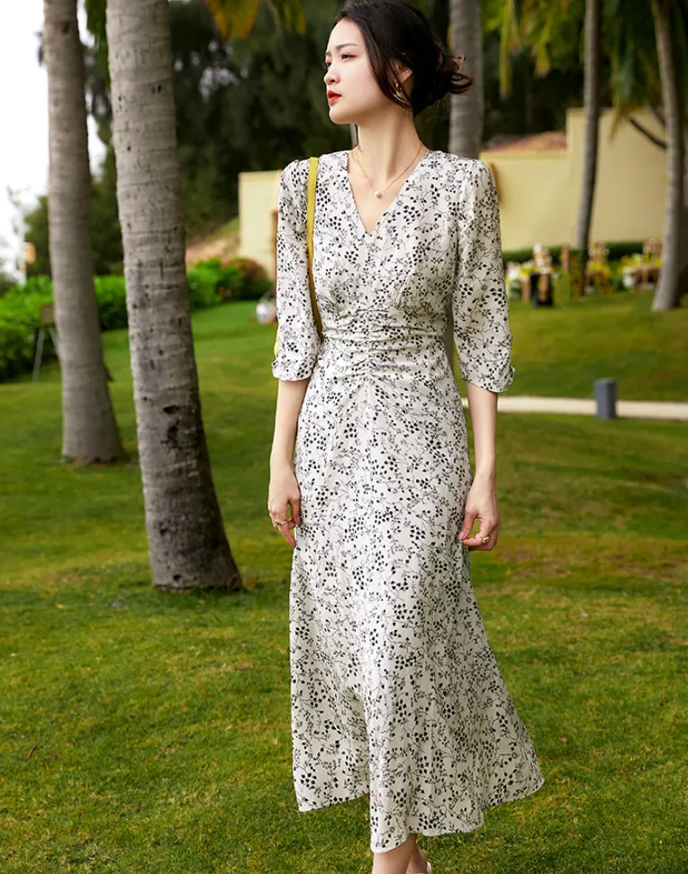 Casual Dresses TFE 47-89 SUMMER WOMENS SILK Dresses LOOSE FIT 230321