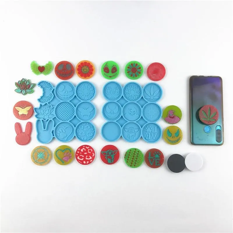 DIY Mobile Phone Grip Epoxy Resin Mold For Socket Decoration And Turquoise  Jewelry Making From Tanfuru, $10.79