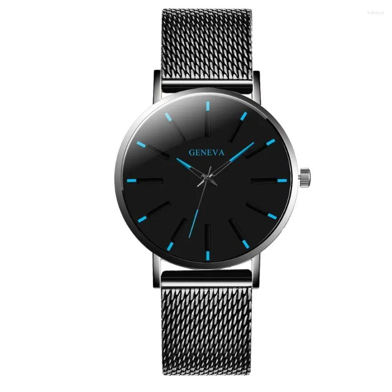 Montres-bracelets Mode Simple Montres Hommes En Acier Inoxydable Quartz Hommes D'affaires Montre Homme Horloge Heren