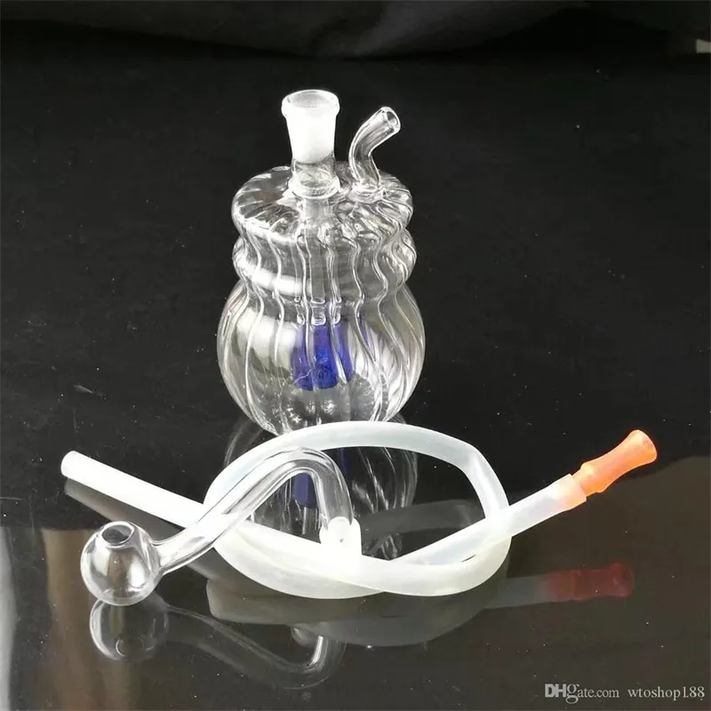 Best Verkopers Ribs Hookah Bongs Accessoires Unieke Oil Burner Glass Bongs Pijpen Waterpijpen Glazen pijpolie Rigs Roken met druppelaar