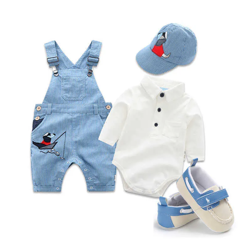 Clothing Sets Baby Boy Clothes Newborn Photography Romper New Born Jumpsuit with Long Sleeve Toddler Fashion Z0321