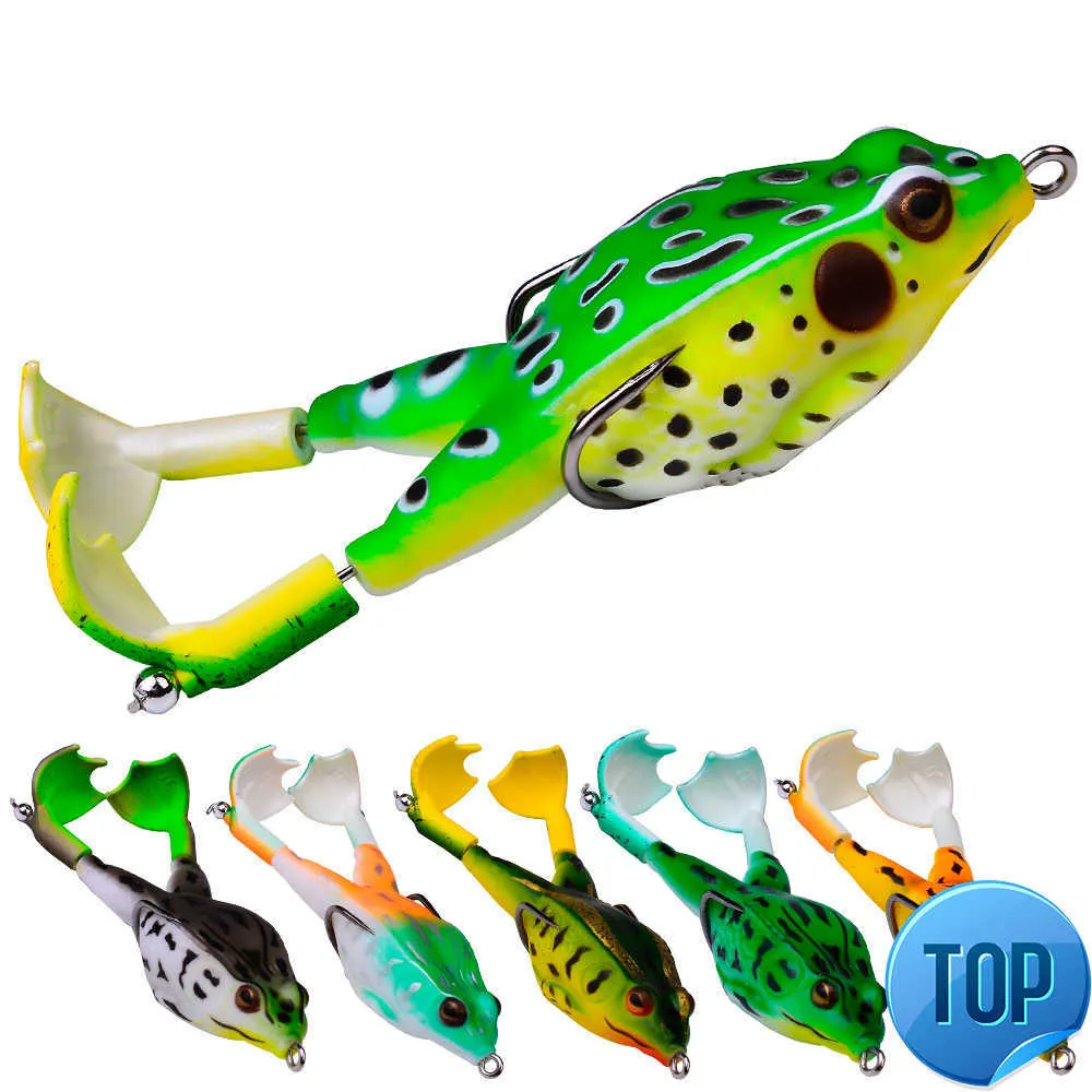 1 pièces Double hélices grenouille Wobbler appât souple jigging leurres de pêche 95mm24g appâts à manivelle artificiels méné Topwater matériel de pêche