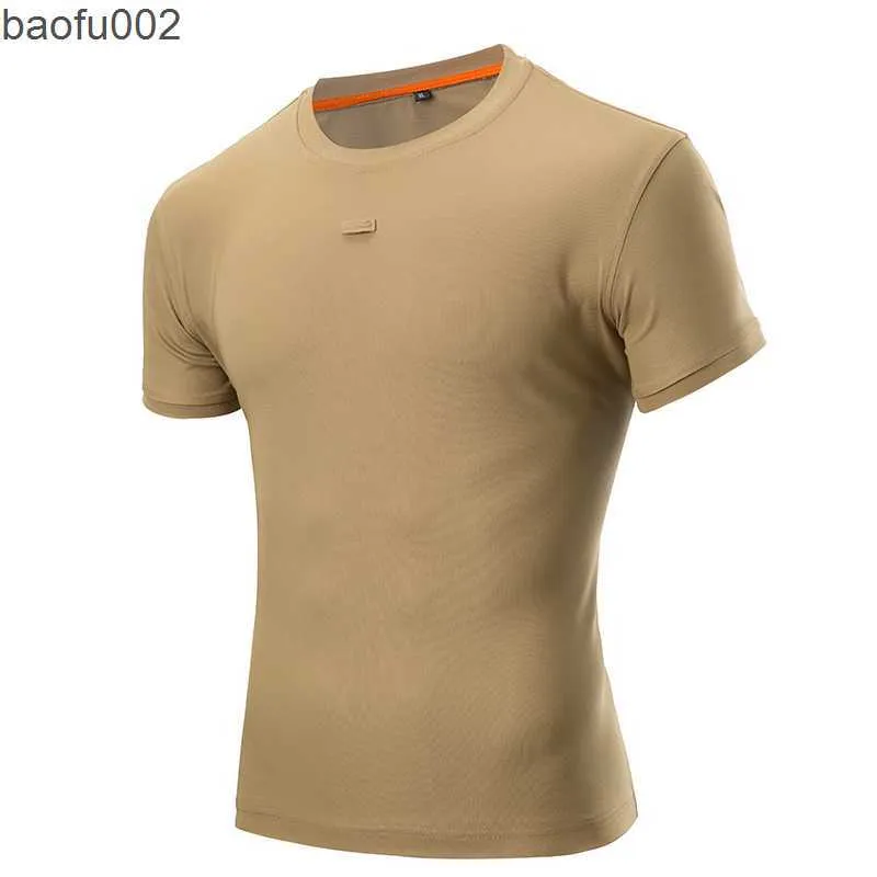 Erkek Tişörtleri Mege Taktik Askeri Tişört Açık Spor Hızlı Kuru Kısa Kollu Gömlek Yaz Yürüyüş Eğitimi Tee Nefes Alabası Erkekler Giyim W0322