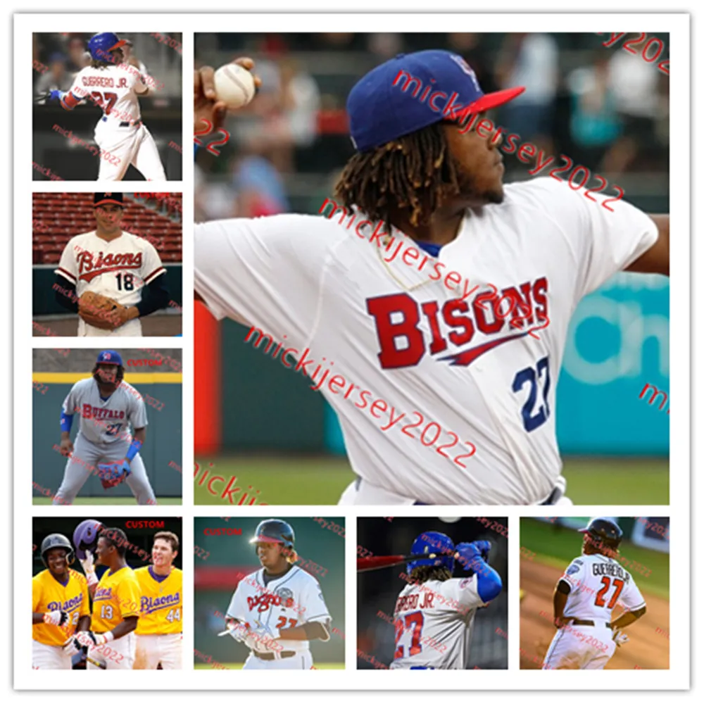 Buffalo Bisons Baseball -Trikot Jackson Rees Fitz Stadler Chris Bec Stevie Berman Juan Gonzalez Luis de Los Santos benutzerdefinierte Stiched Buffalo Bisons Jerseys Herren Jugendliche