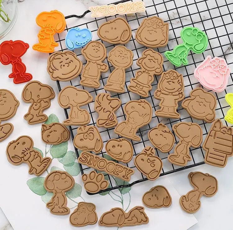 Backformen Ankunft niedlichen Cartoon-Hund Briefmarken Keksformen DIY Fondant Cookie Tool Cutter Kuchen Dekorieren 9189