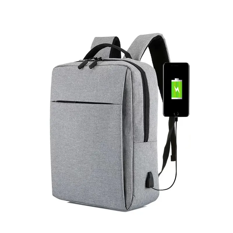 Sac à dos étanche multifonctionnel de grande capacité, chargement USB, pour ordinateur portable ou voyage de loisirs, affaires, gris noir