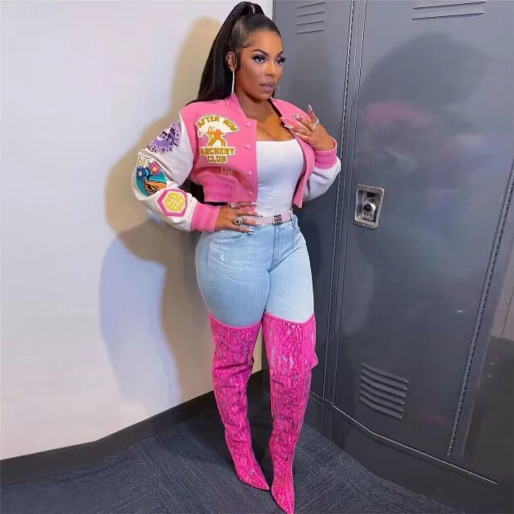 Varsity jacket Womens 2024 Designer Summer long Sleeve Baseball