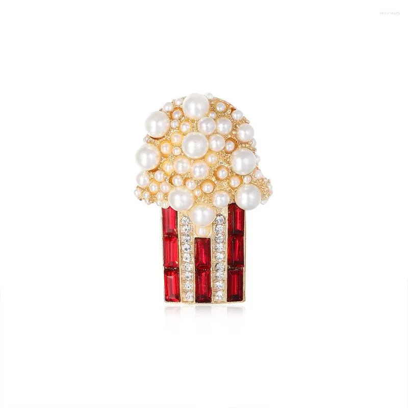 브로치 MS Han Edition Fashion Personality Alloy Set Auger Popcorn Brooch Corsage Pin Factory Supply From Stock