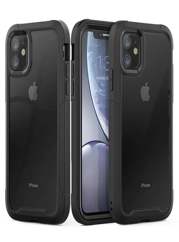 Per iPhone 12 11 XR XS Max 8 7 Plus Custodia per telefono con armatura ibrida antiurto per iPhone 11Pro Max 6S Plus Custodia rigida per PC TPU 2 in1 Copertura completa5236207