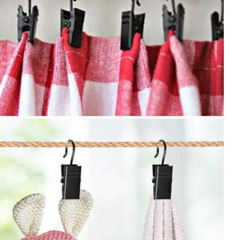 Cortina Clipper Curtain Poles Acessórios itens de armazenamento doméstico Clip Hook Curtain Clip Sock Rack