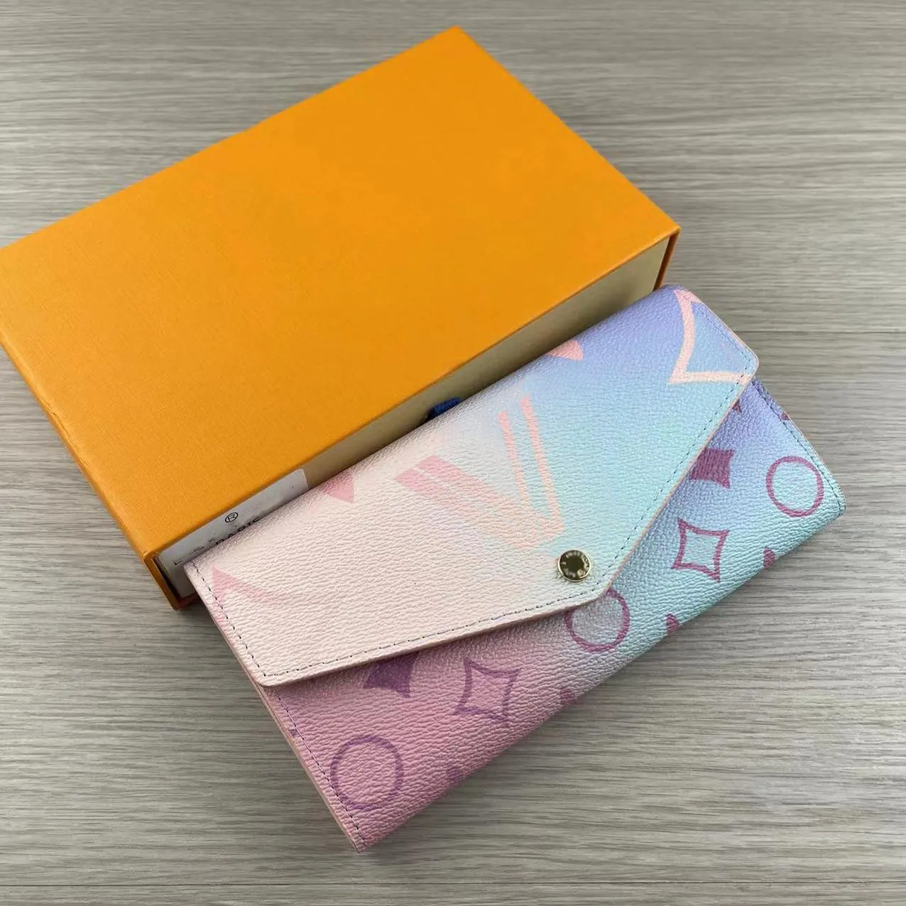 Lange portefeuilles dames luxe ontwerper Designer Purse Sarah dames portemonnee munt portemonnee met originele doos