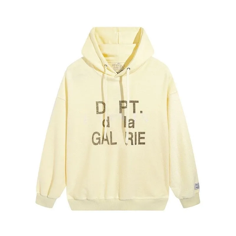 Designer Hoodies Heren Sweatshirts Hoodie Designer Galleryes depts Geschilderde Graffiti Letters Gedrukt Losse Casual Mode Mannen Vrouwen Hoodies