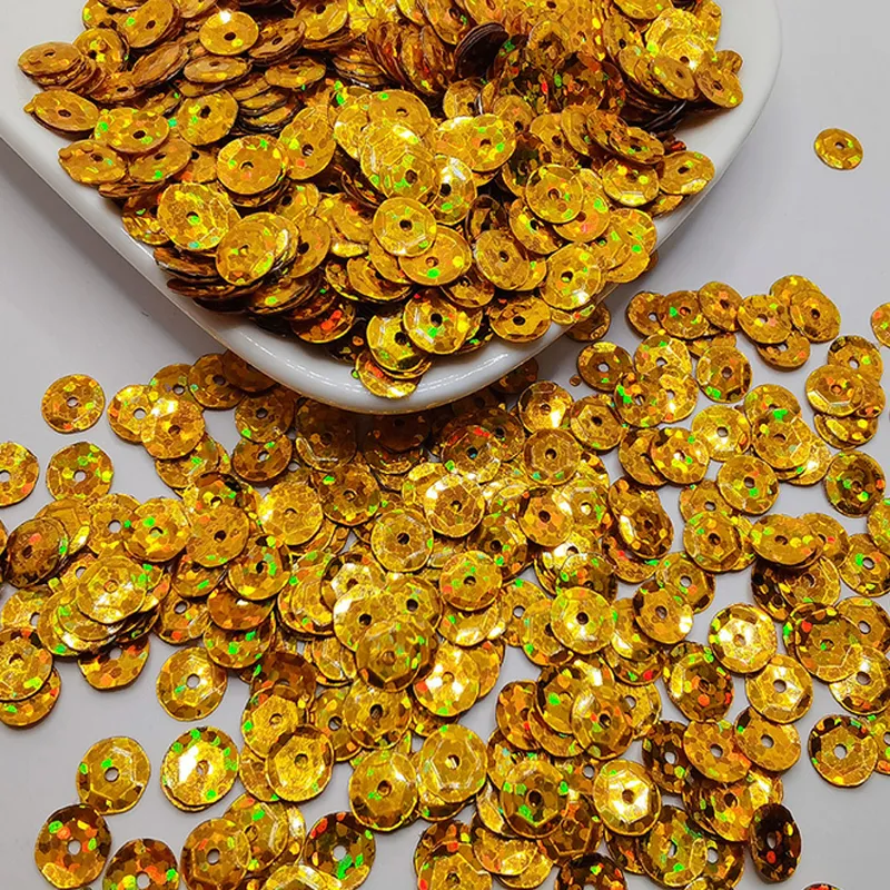 Paillettes multicolori da 6 mm per abbigliamento borsa gioielli accessori per capelli cucito fai da te paillettes rotonde